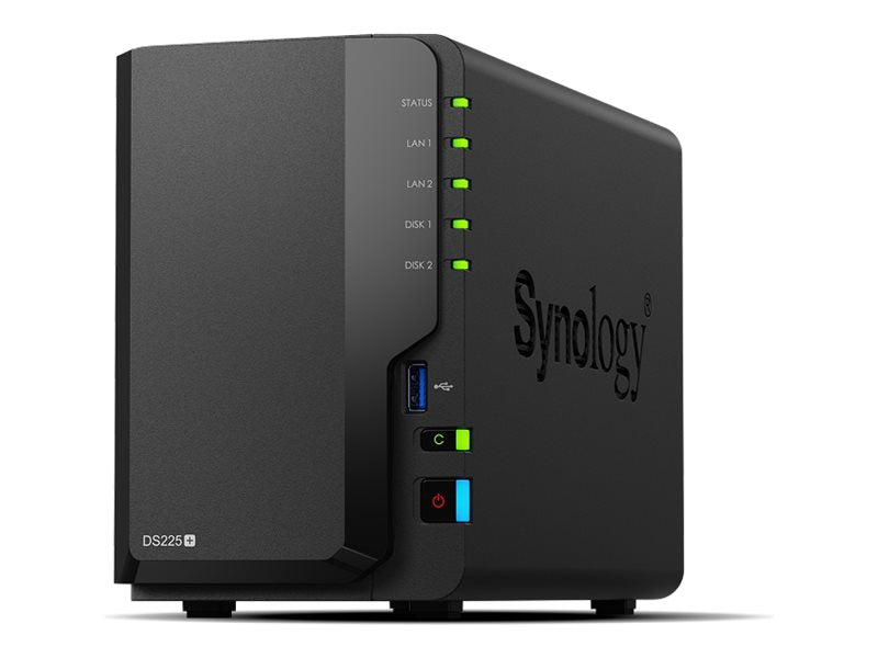 Synology DiskStation DS225+ | 2-Bay PLUS NAS Intel Celeron J4125 2GB ECC DDR4