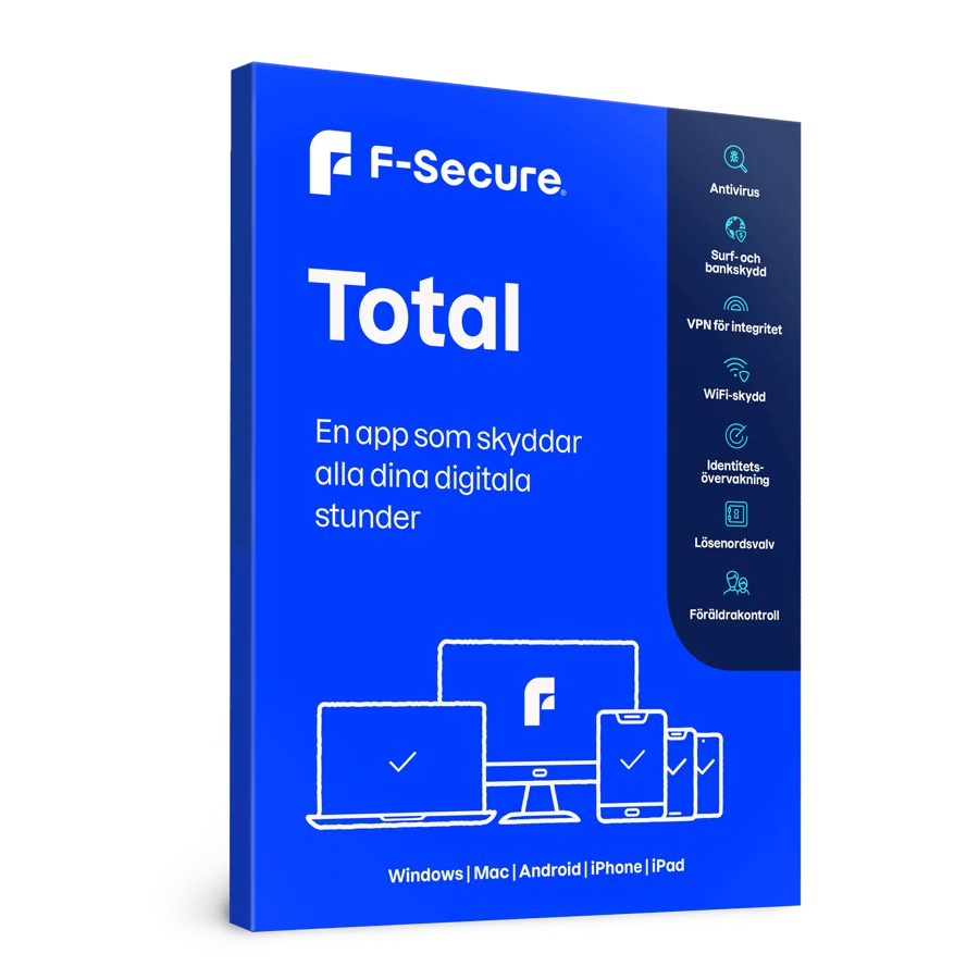 F-Secure Total (3 enheter, 24 månader)