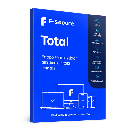 F-Secure Total (5 enheter, 12 månader)